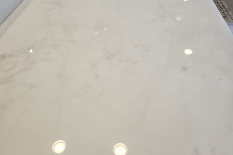 Chaska marble vanity restored and resealed