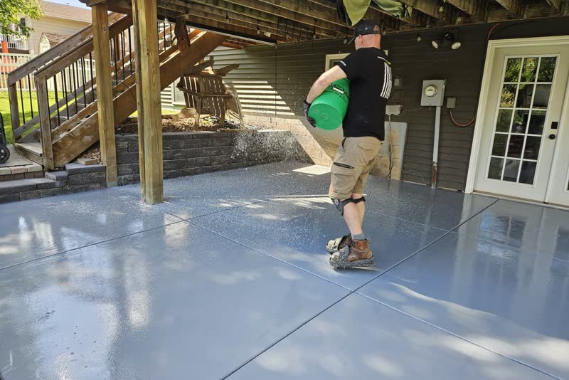 Lakeville patio after outdoor concrete restoration